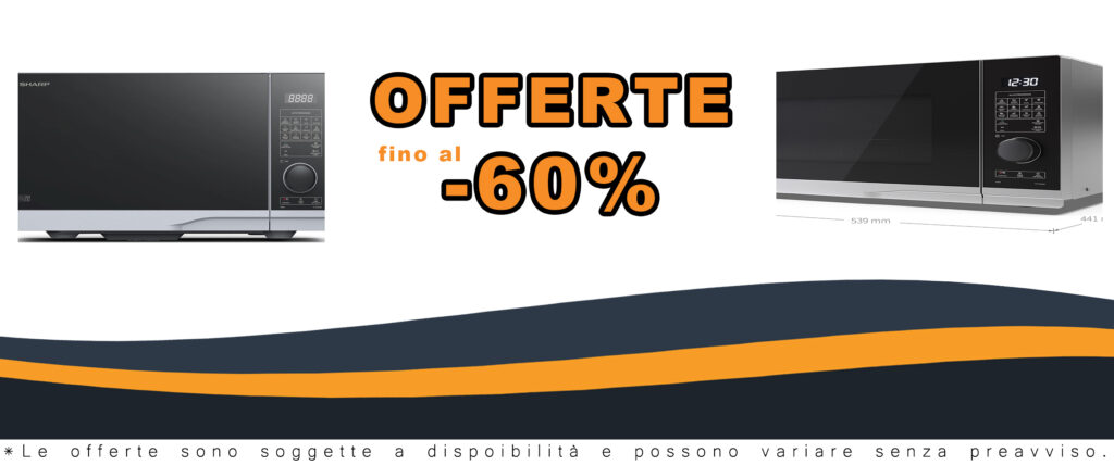 Forno a microonde SHARP PG254AES con griglia, 900 W microonde e 1000 W grill, argento
