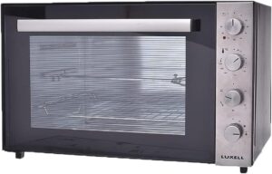 Luxell Forno a convezione 70 litri con grill e ventilatore in colore nero, 2000 Watt