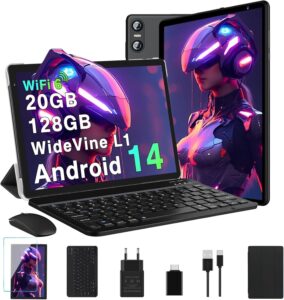Biegedy Tablet 10 Pollici con tastiera e mouse inclusi, perfetto per lavoro e intrattenimento  