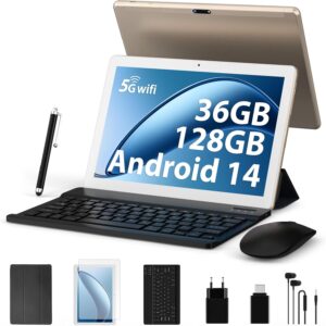 FORUSER Android 14 Tablet, tablet Android da 10 pollici con tastiera, penna e mouse  