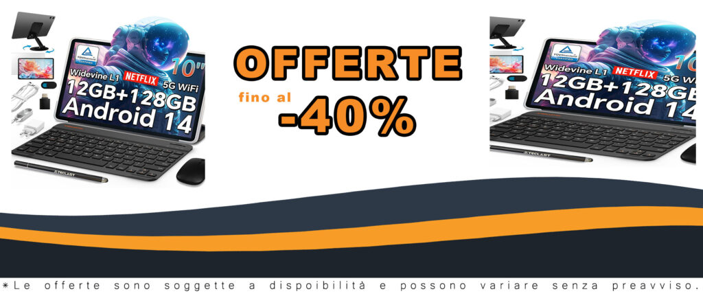 TECLAST P30T Android-14-Tablet con 12GB RAM e accessori inclusi