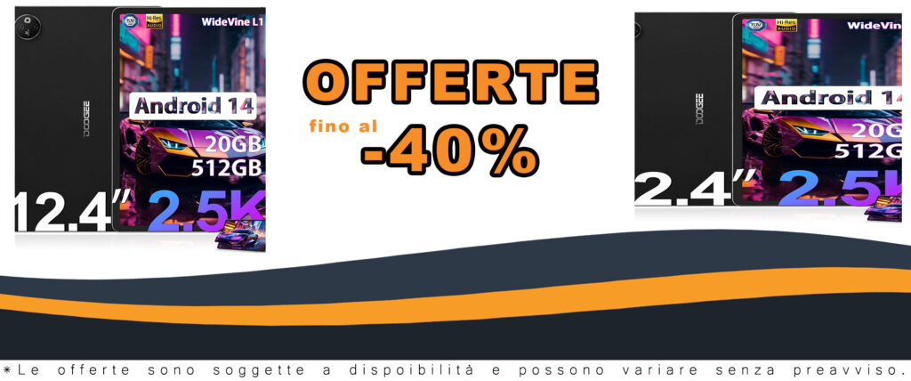 DOOGEE T30 MAX Tablet Android 14 con display 2.5K e memoria espandibile