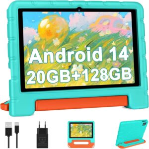 Tablet ZIOVO 10 pollici per bambini con custodia protettiva verde  
