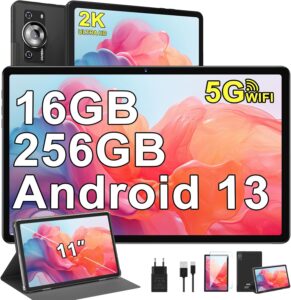 ZIOVO Tablet 11 Pollici con Android 13, 16GB RAM, 256GB ROM e display FHD  