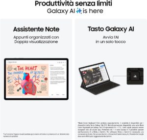 Samsung Galaxy Tab S10+, tablet AI con display Dynamic AMOLED 2X da 12.4 pollici e caratteristiche avanzate 