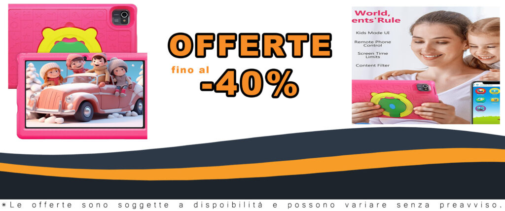 Freeski Tablet per Bambini 10 Pollici, display 10", Android 13, controllo parentale, batteria 5000 mAh, colore rosa