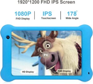 ANXONIT Tablet per Bambini, 7 pollici, schermo FHD, Android 11, WiFi 5G, blu