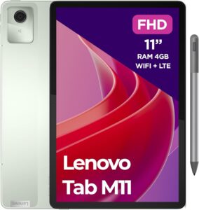 Lenovo Tab M11 con display FullHD da 10.95 pollici, penna inclusa e connettività LTE  