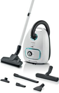 Aspirapolvere Bosch BGD41HYG1H bianco con sacco, potente ed efficiente  
