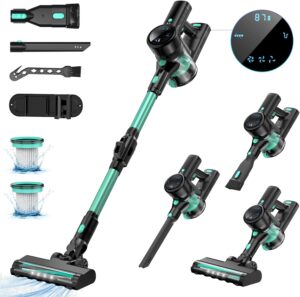 Sanfnz aspirapolvere a batteria per peli di animali, design ergonomico, display intelligente e filtro HEPA