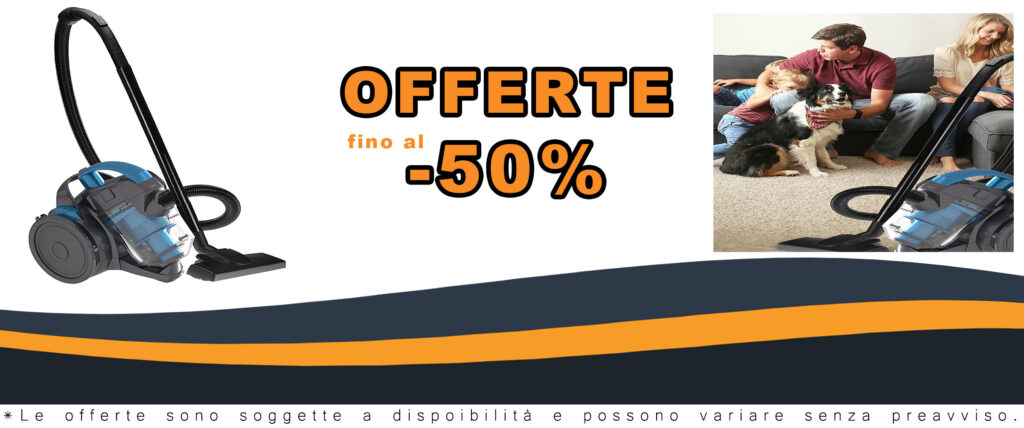 Aspirapolvere a cilindro potente da 2000 W, multifunzione, con contenitore da 1,8 litri facilmente svuotabile.