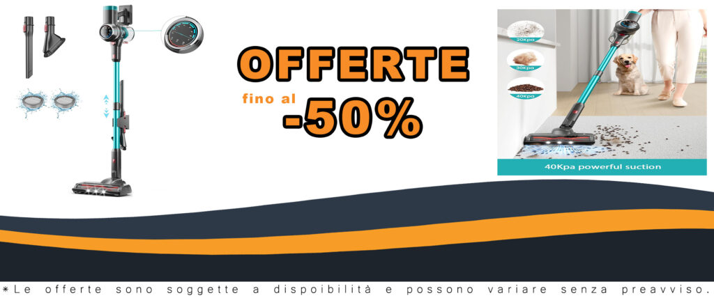 Aspirapolvere stick MUTGOF con autoportante, pratico e potente per una pulizia efficace