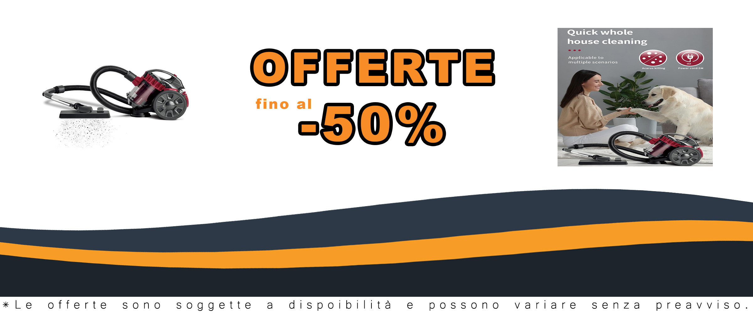 FAcoLL Aspirapolvere Ciclonico Senza Sacchetto, potente e versatile per moquette e pavimenti duri, con filtro HEPA