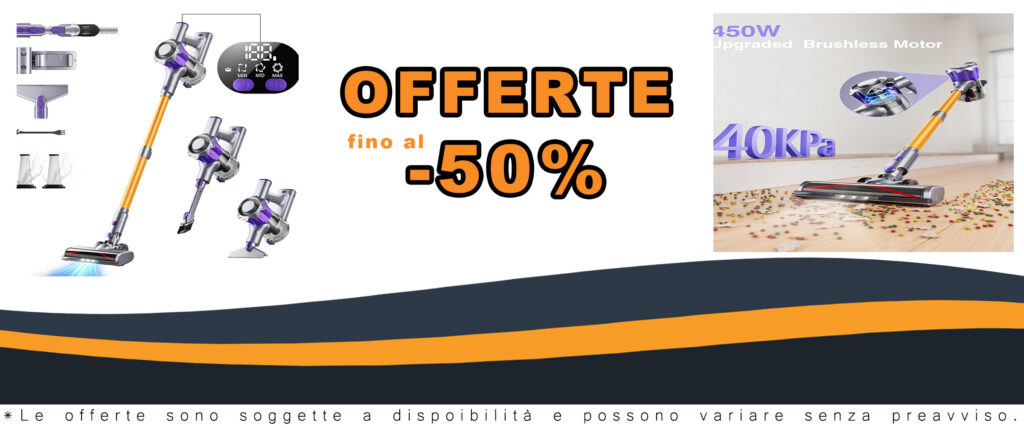 Aspirapolvere MBYULO 400W, potente e leggero, perfetto per pavimenti in legno duro
