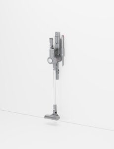 Aspirapolvere Sharp VC-SV18MMAEU-S in argento con filtro HEPA e design compatto, ideale per una pulizia efficiente