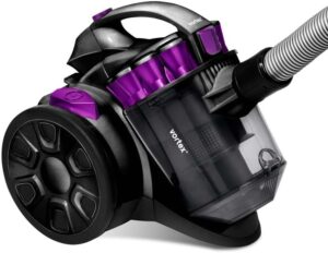 Vortex Aspirapolvere Traineau senza Sacchetto con Filtro HEPA e Filtro 4 Strati Z II Nero, potente e maneggevole, ideale per rimuovere polvere e allergeni.