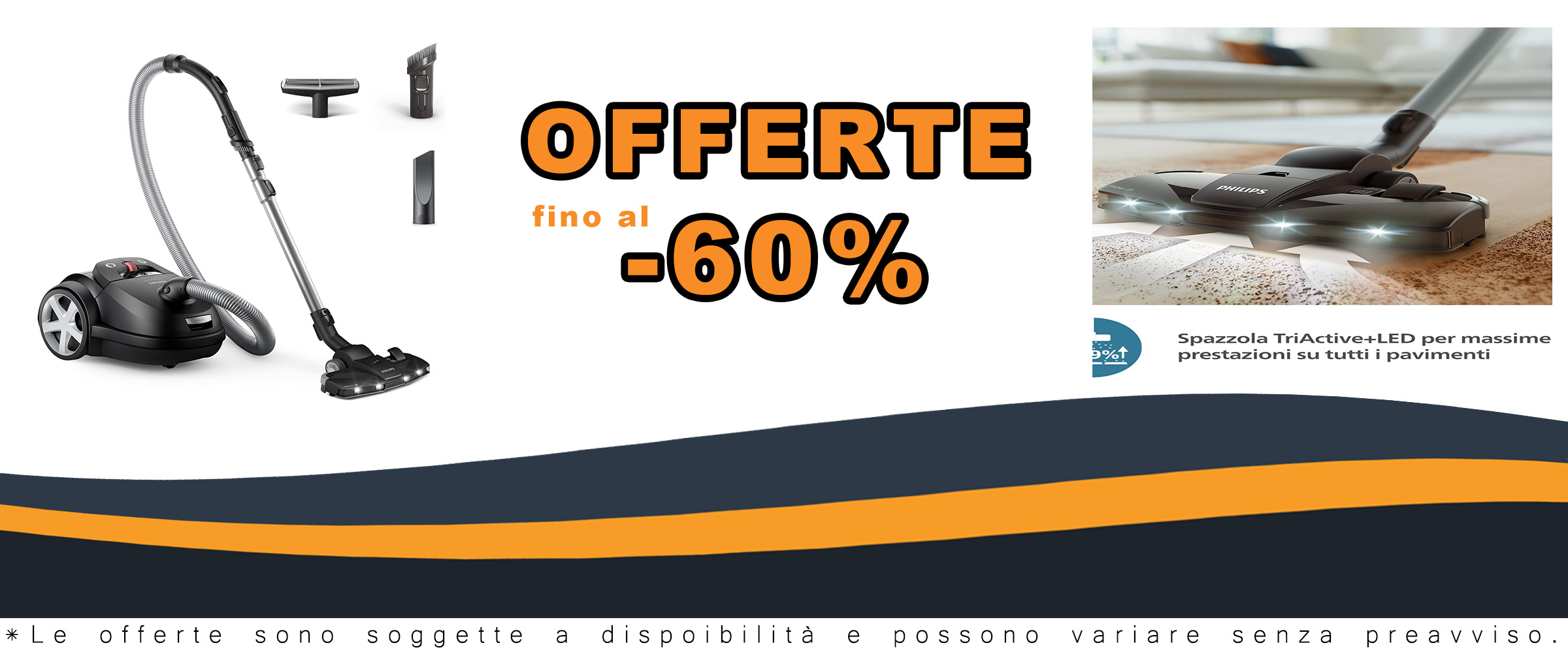 Aspirapolvere Philips con sacco serie 8000 Performer LED in azione, motore potente da 900W e spazzola TriActive+ LED