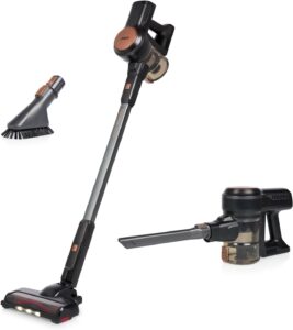 Aspirapolvere Princess Dynamic Storm 01.339390.01.001 con manico ergonomico, 220 W e capacità di 0.6 litri, ideale per pulizie quotidiane.