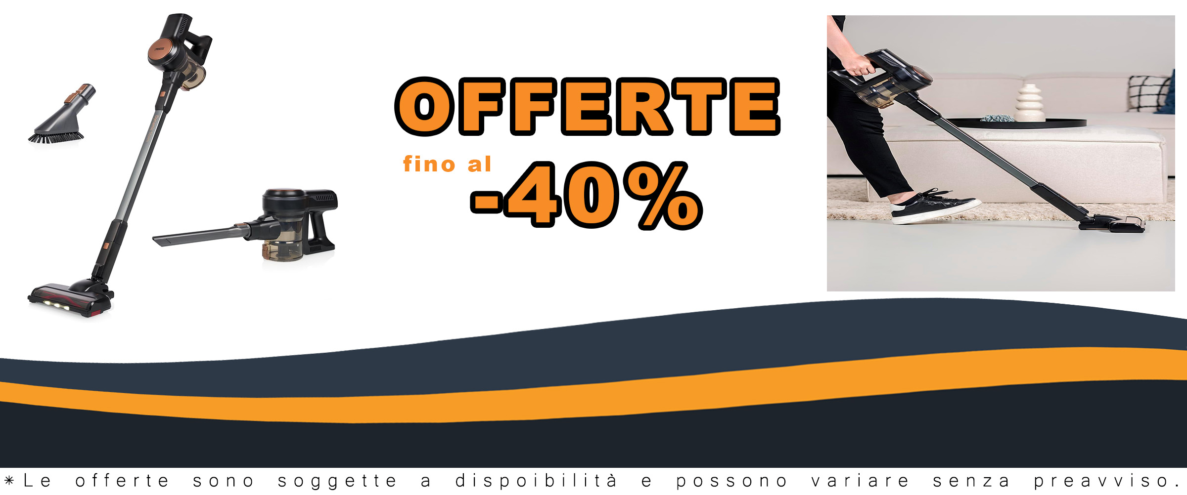 Aspirapolvere Princess Dynamic Storm 01.339390.01.001 con manico ergonomico, 220 W e capacità di 0.6 litri, ideale per pulizie quotidiane.