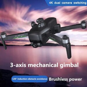 Drone Quadcopter UAV 5G Wifi FPV con fotocamera 4K, GPS e gimbal a 3 assi per riprese professionali