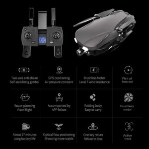 Drone Eis 4K con Fotocamera UHD, ideale per principianti e adulti, con GPS, motori brushless e trasmissione FPV a 5 GHz.