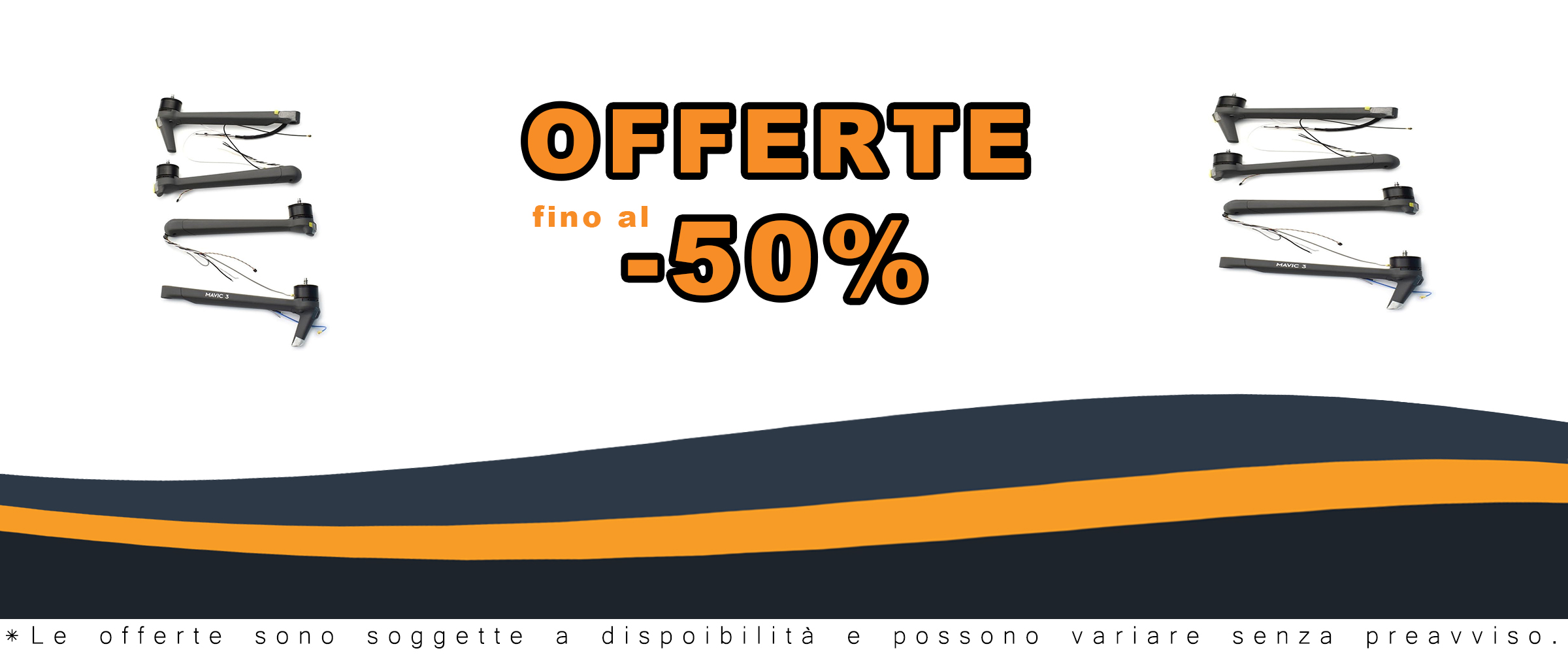 Immagine del kit DBXGBST con le parti di ricambio per il DJI Mavic 3