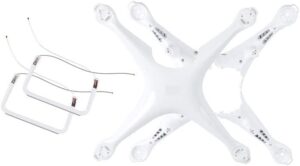 Parti di riparazione per DJI Phantom 4 Pro/Adv: guscio del corpo e carrello di atterraggio  