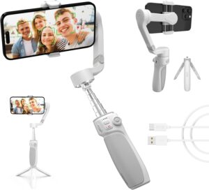 Immagine del Zhiyun Smooth Q4, stabilizzatore smartphone con asta di prolunga e treppiedi, ideale per vlog e video su YouTube 