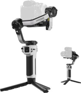Stabilizzatore Zhiyun Cinepeer Weebill 3E con compatibilità universale per fotocamere DSLR e mirrorless, ideale per videomaker professionisti.