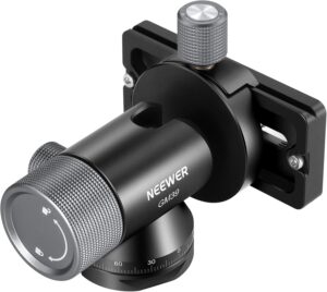 Neewer Testa Gimbal Monopiede GM39, ideale per teleobiettivi lunghi, rotazione a 360° e inclinazione a 90°, con morsetto QR e base tipo Arca