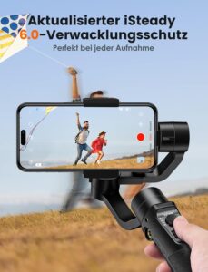 Stabilizzatore gimbal Hohem iSteady Mobile Plus per smartphone con rotazione a 600° e modalità sport