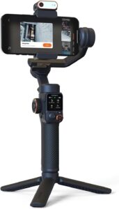 Hohem iSteady M7 stabilizzatore gimbal con AI tracking, touchscreen da 1,4 pollici, luce di riempimento magnetica, e asta di prolunga per Android e iPhone