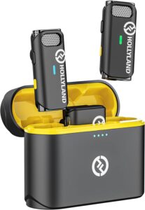 Hollyland Lark M1 Microfono Wireless Lavalier in uso per registrazioni video e live streaming
