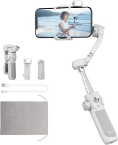 FeiyuTech VB4 2024 gimbal stabilizzatore per smartphone con modulo luce e tracking