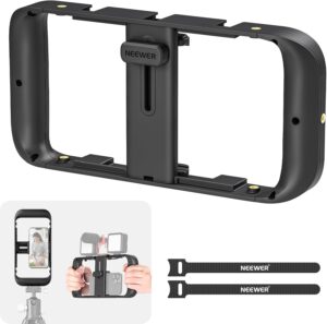 Neewer Mobile Video Rig con supporto per accessori, compatibile con iPhone e Android