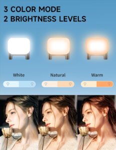 Bastone selfie 107CM con luce di riempimento e telecomando staccabile, ideale per vlog e live streaming  
