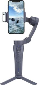 Cosmin F12 3-Axis Handheld Gimbal, stabilizzatore smartphone professionale per vlog e video stabili, anti-shake