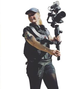 DF DIGITALFOTO Thanos Gimbal Vest in uso per riprese stabili con DJI RS2 