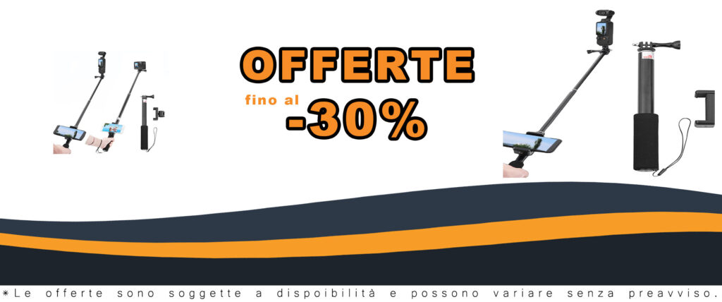 Fenmaru Bastone per selfie compatibile con GoPro Hero 10/9 e DJI Osmo Pocket