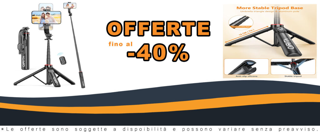 Alluminio Bastone Selfie 130cm con Treppiede e Telecomando Staccabile, Compatibile con iPhone, Samsung e Fotocamere