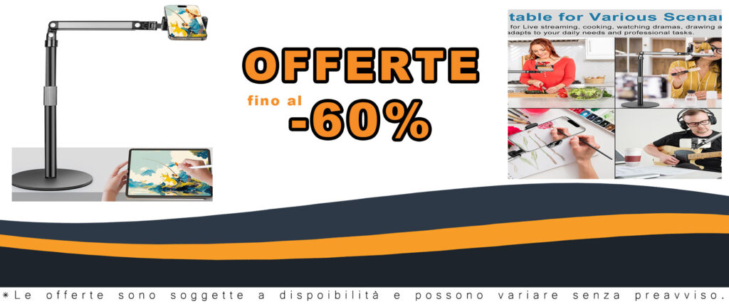 Supporto per telefono da tavolo regolabile in 360° ideale per riprese video professionali con base robusta, compatibile con iPhone, Samsung, Huawei, Xiaomi, e Redmi.