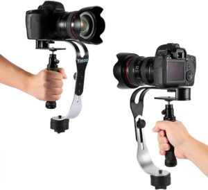 Plyisty Stabilizzatore cardanico per fotocamere DSLR, videocamere e vlog  