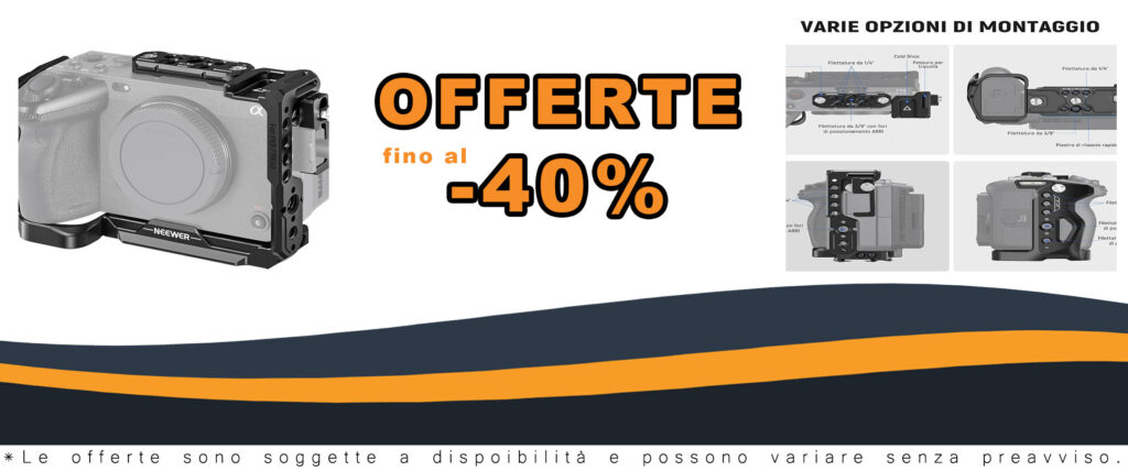 Neewer FX3/FX30 Cage Gabbia per Fotocamera con morsetto HDMI e maniglia XLR originale