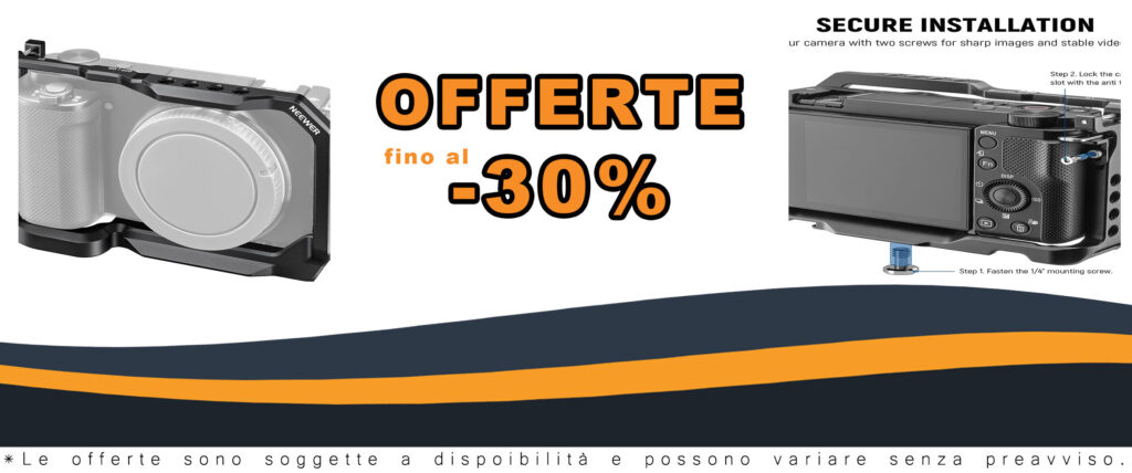 Gabbia per fotocamera NEEWER ZV-E10 in alluminio compatibile con Sony ZV-E10