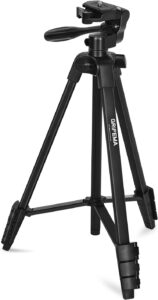 GRIFEMA Flessibile Portatile 360 Gradi, treppiede leggero e regolabile, nero, ideale per foto e video.
