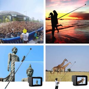 TELESIN Bastone Selfie Ultra Lungo con supporto per GoPro, DJI OSMO Action e Insta 360, estensibile fino a 270 cm, leggero e resistente