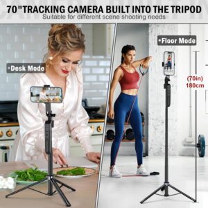 Treppiede per Tracciamento Automatico del Volto con rotazione a 360°, compatibile con smartphone  
