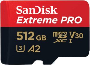 SanDisk 512GB Extreme PRO scheda microSDXC con adattatore SD e RescuePro Deluxe, prestazioni fino a 200 MB/s