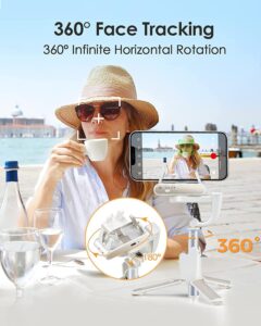 hohem iSteady Q Selfie Stick con Treppiede 4-in-1, gimbal per smartphone con rotazione a 360°, face tracking e telecomando Bluetooth  