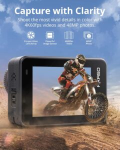 AKASO Brave 8 4K Action Cam con doppio touchscreen, stabilizzazione SuperSmooth e foto da 48MP